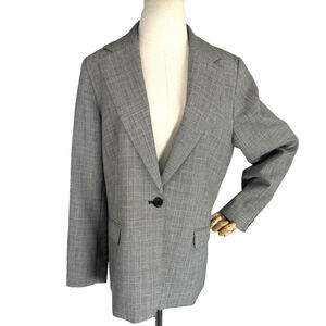 Pendleton Size 16 Glen Plaid Blazer Jacket‎ 100% Virgin Wool Professional